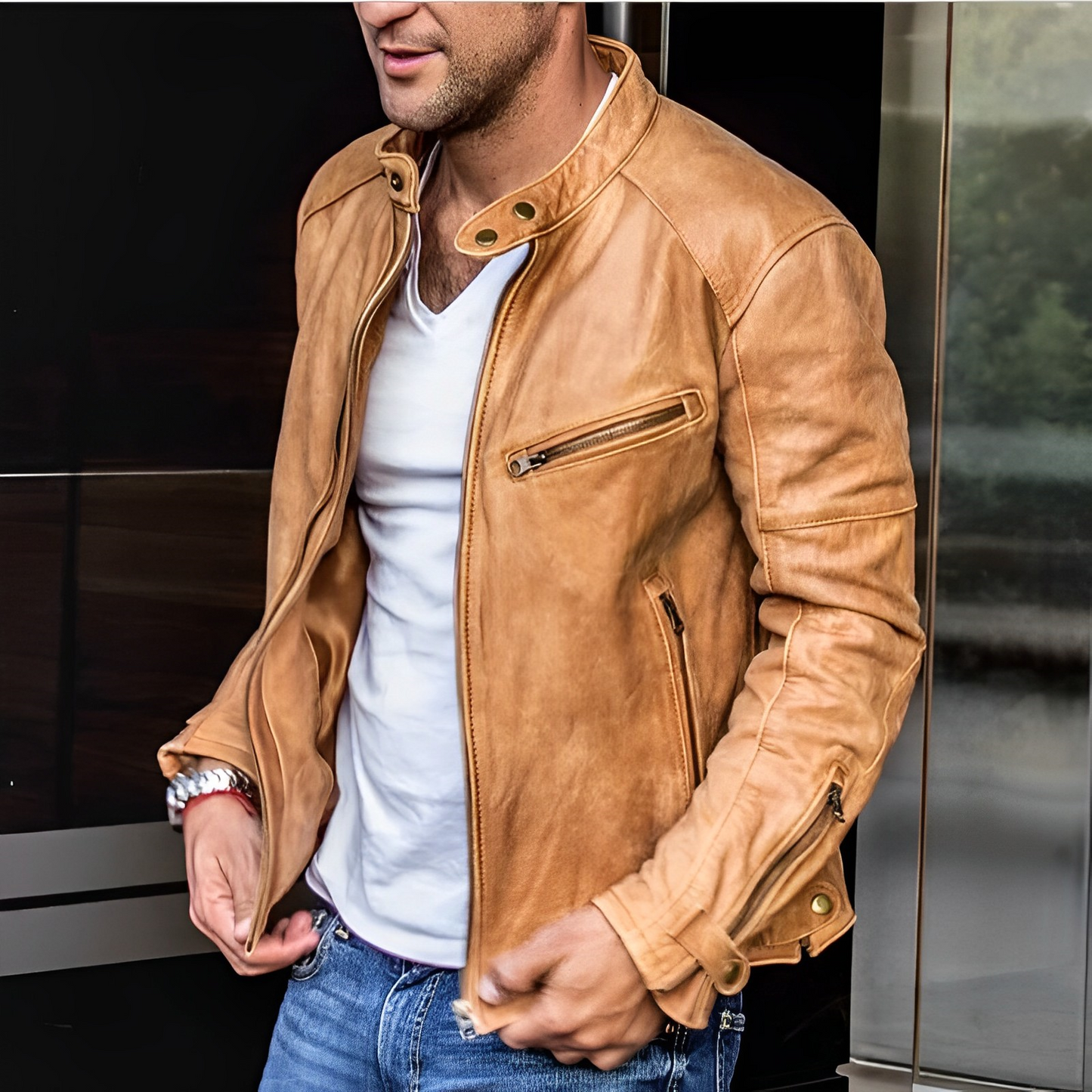 Veste Élégante en Matériau Luxe | Style Chic et Confort Inégalé
