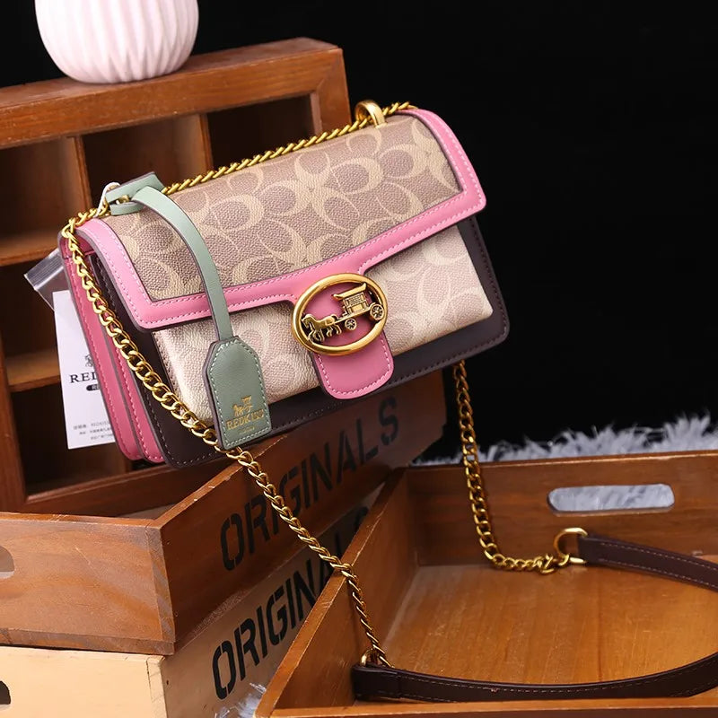 Sac à Bandoulière Colorblock pour Femmes | Mini Sac de Luxe Léger et Pratique