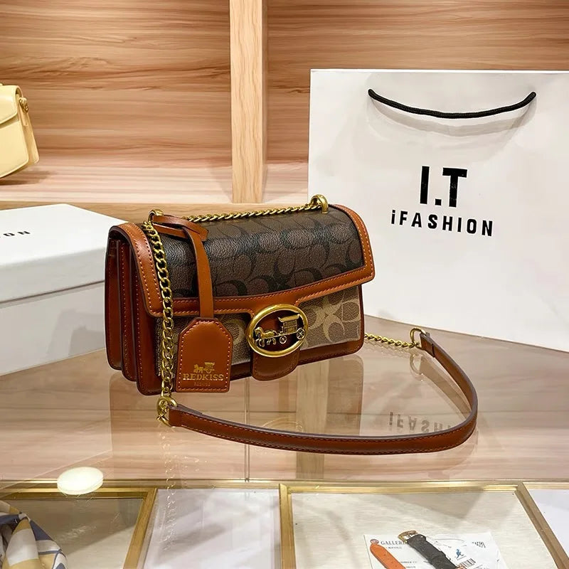 Sac à Bandoulière Colorblock pour Femmes | Mini Sac de Luxe Léger et Pratique