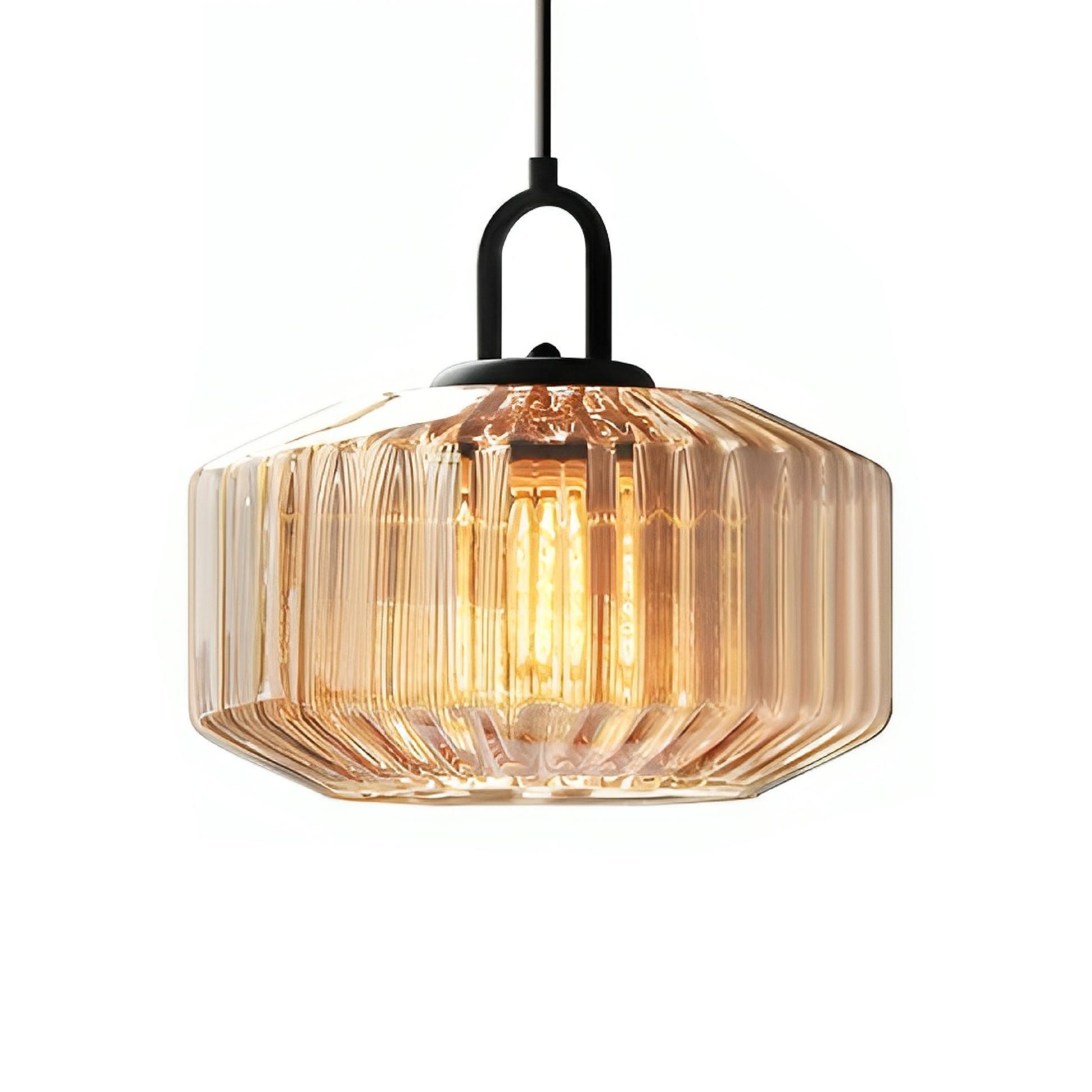 Lampe Pendante en Verre Coloré | Design Bauhaus et Ambiance Chaleureuse