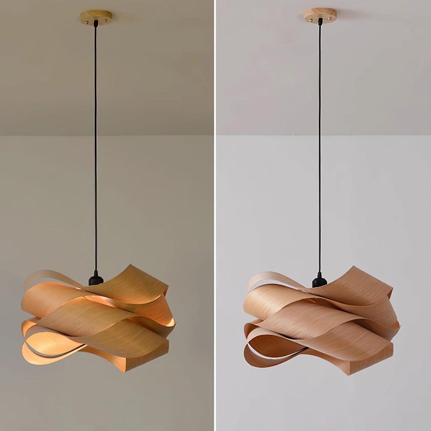 Suspension Design Entrelacé pour Intérieurs Modernes | Élégance et Lueur Chaleureuse