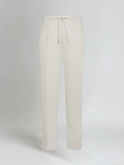 Pantalons en Lin Beige pour Hommes | Confort Léger et Polyvalent