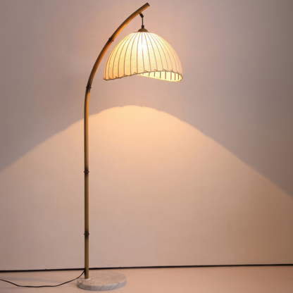 Lampe de Sol en Bambou | Élégance Contemporaine et Chaleur Accueillante