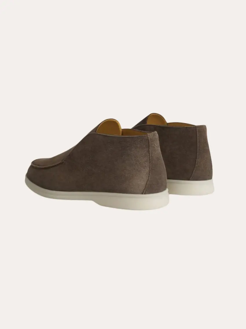 Mocassins en Suède Gris Foncé | Style Élégant et Confort Durable