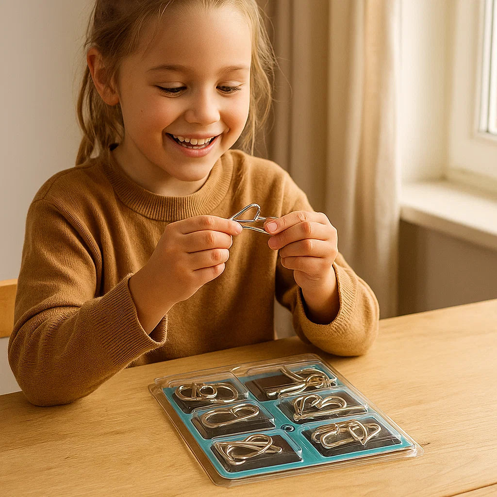 Puzzle en Métal Éducatif | Développe Compétences Cognitives des Enfants