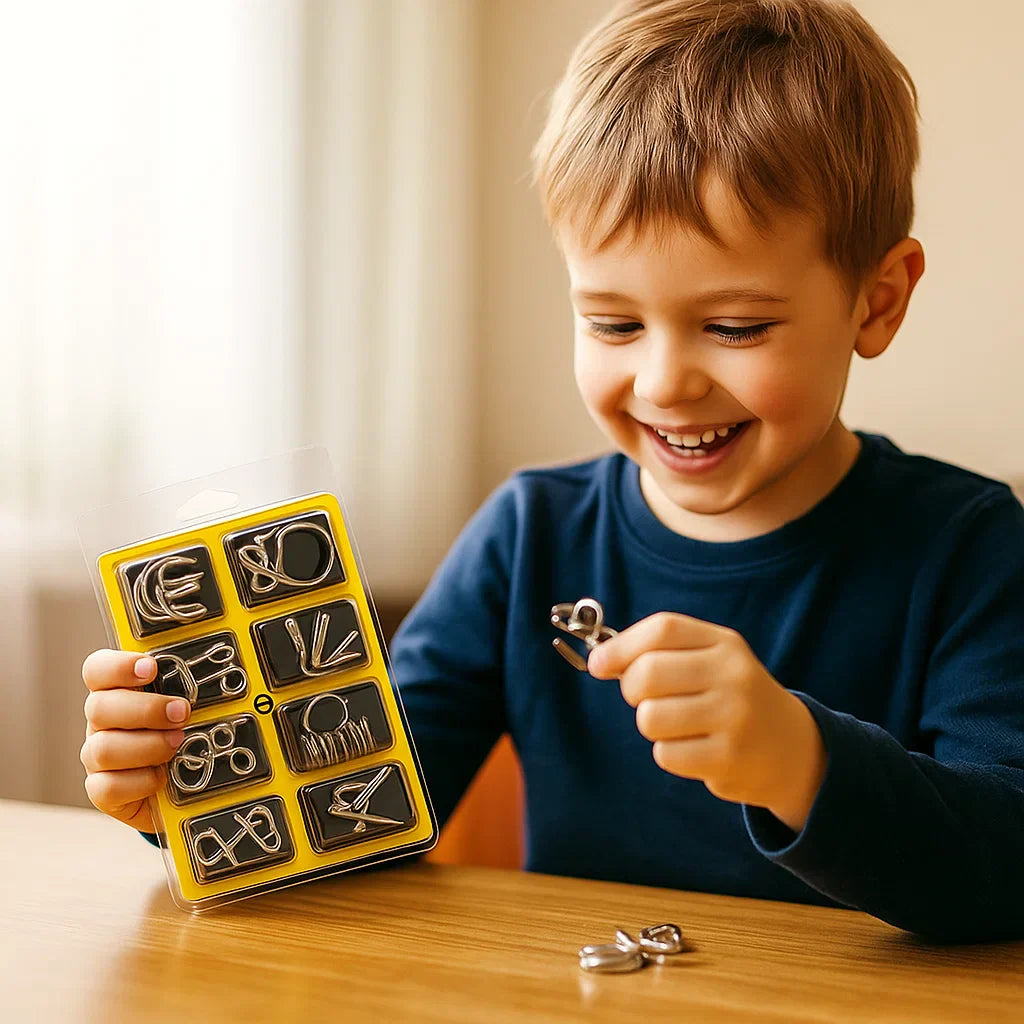 Puzzle en Métal Éducatif | Développe Compétences Cognitives des Enfants