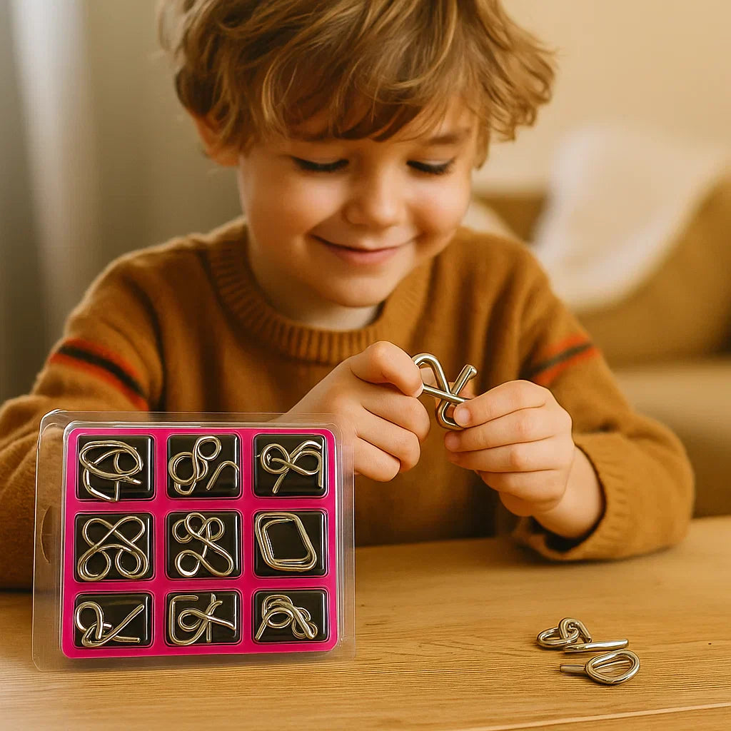 Puzzle en Métal Éducatif | Développe Compétences Cognitives des Enfants