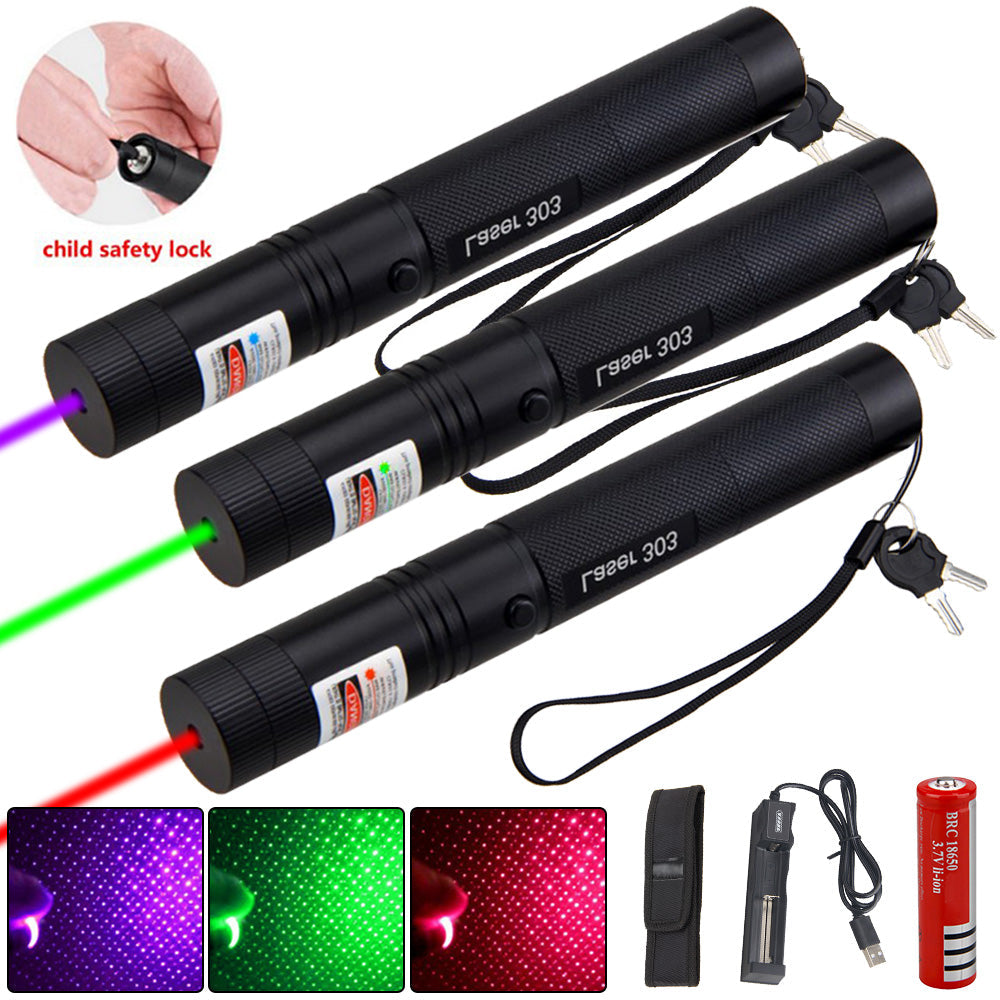 Pointeur Laser Haute Portée | Rechargeable et Sécurisé pour Extérieur