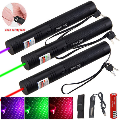 Pointeur Laser Haute Portée | Rechargeable et Sécurisé pour Extérieur