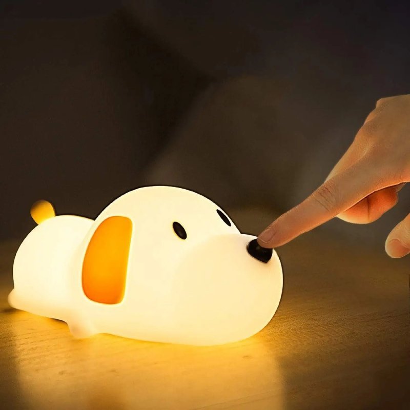 Lumière Nocturne Dimmable pour Enfants | Silicone Sûr et Rechargeable