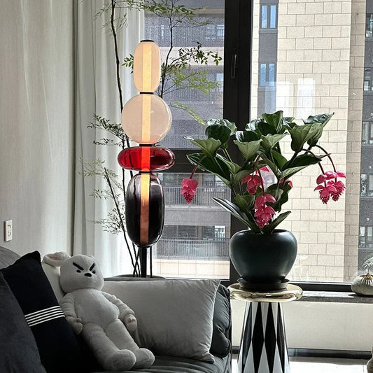 Lampe sur Pied Multicolore | Élégance et Ambiance Personnalisable
