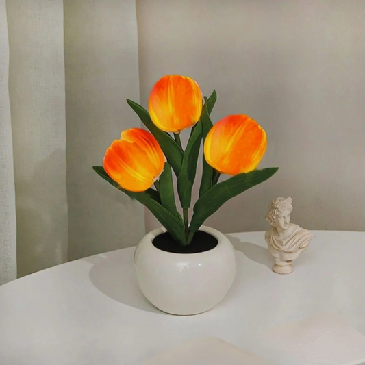 Lampe de Table LED Florale | Éclairage Décoratif et Naturel pour Maison
