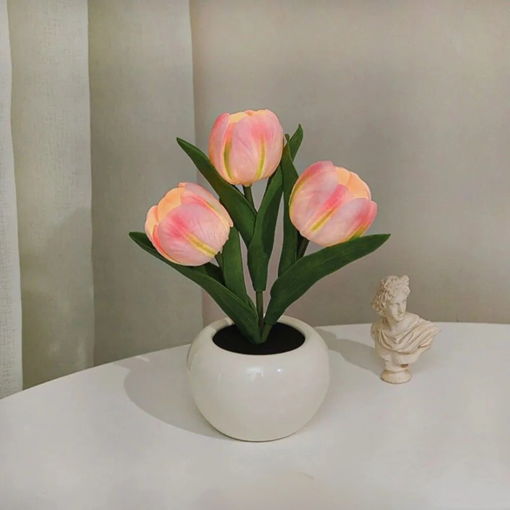 Lampe de Table LED Florale | Éclairage Décoratif et Naturel pour Maison