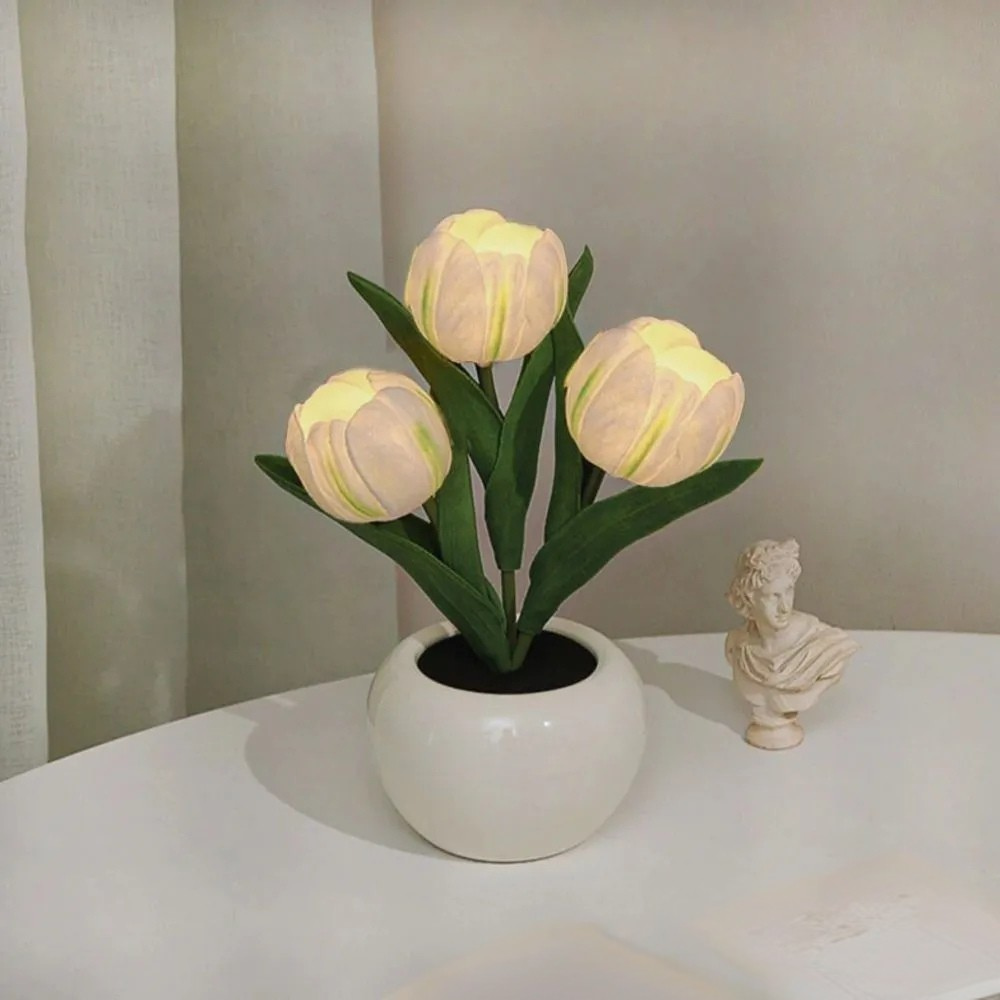 Lampe de Table LED Florale | Éclairage Décoratif et Naturel pour Maison