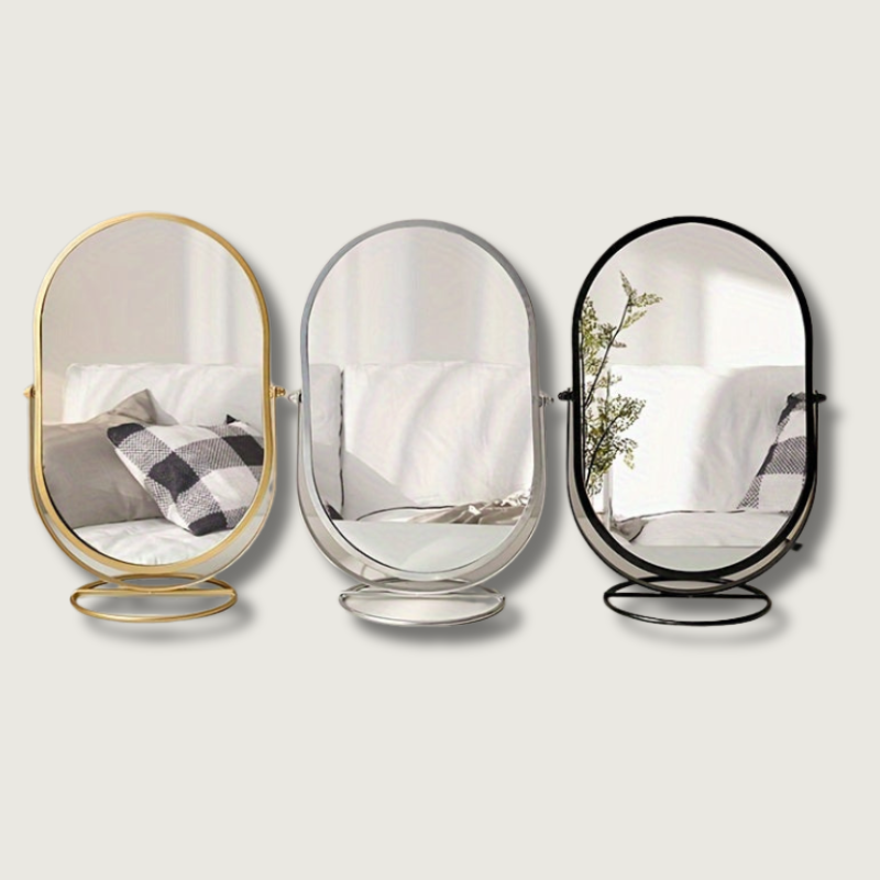 Miroir de Maquillage Portable Rotatif | Application Impeccable en Déplacement