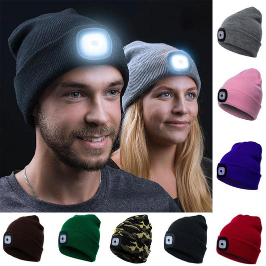 Bonnet LED Rechargeable pour Activités Extérieures | Éclairage Pratique et Confortable