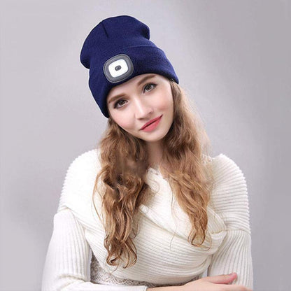 Bonnet LED Rechargeable pour Activités Extérieures | Éclairage Pratique et Confortable