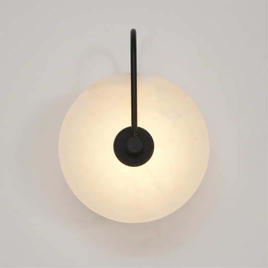 Applique Murale LED en Marbre | Élégance Minimaliste et Ambiance Chaleureuse