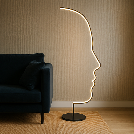 Lampe de Sol Moderne avec LED | Design Sculptural et Élégance Contemporaine