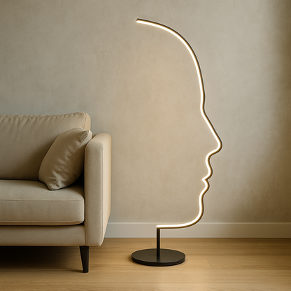 Lampe de Sol Moderne avec LED | Design Sculptural et Élégance Contemporaine