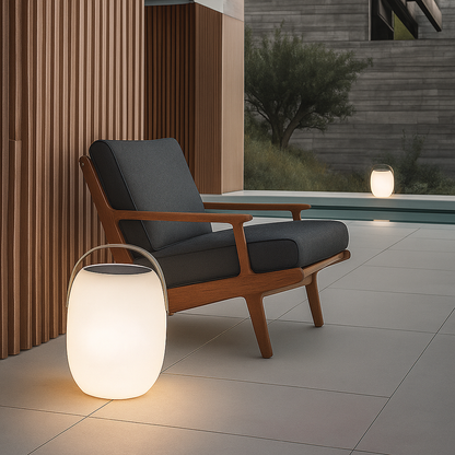 Lampe Solaire Portable pour Patio | Éclairage Écologique et Élégant