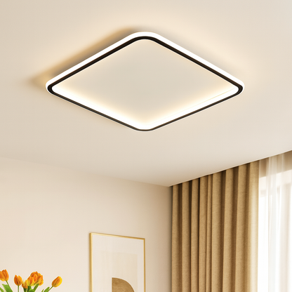 Lampe de Plafond Carrée Scandinave | Éclairage Ambiant Élégant et Apaisant