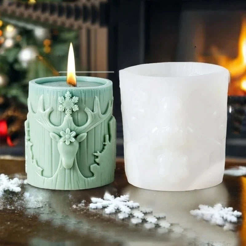 Moule à Bougies 3D en Silicone | Créez des Décorations Fait Maison