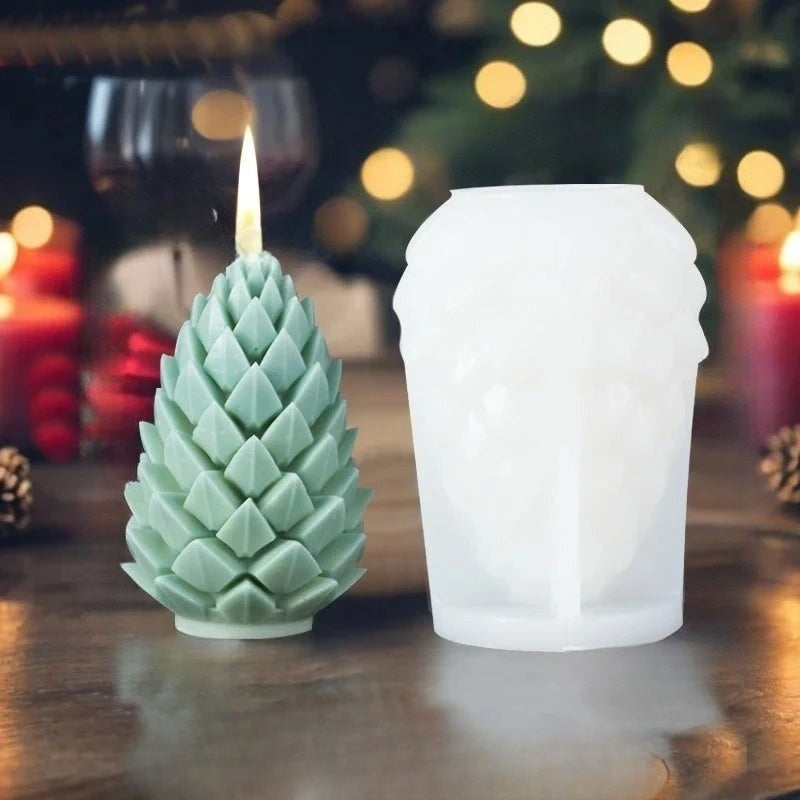 Moule à Bougies 3D en Silicone | Créez des Décorations Fait Maison
