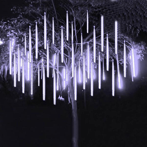 Lumières LED Météores Étanches | Effet Magique pour Décor Extérieur