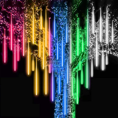 Lumières LED Météores Étanches | Effet Magique pour Décor Extérieur