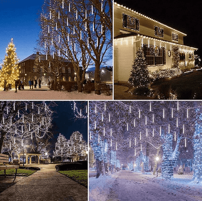 Lumières LED Météores Étanches | Effet Magique pour Décor Extérieur