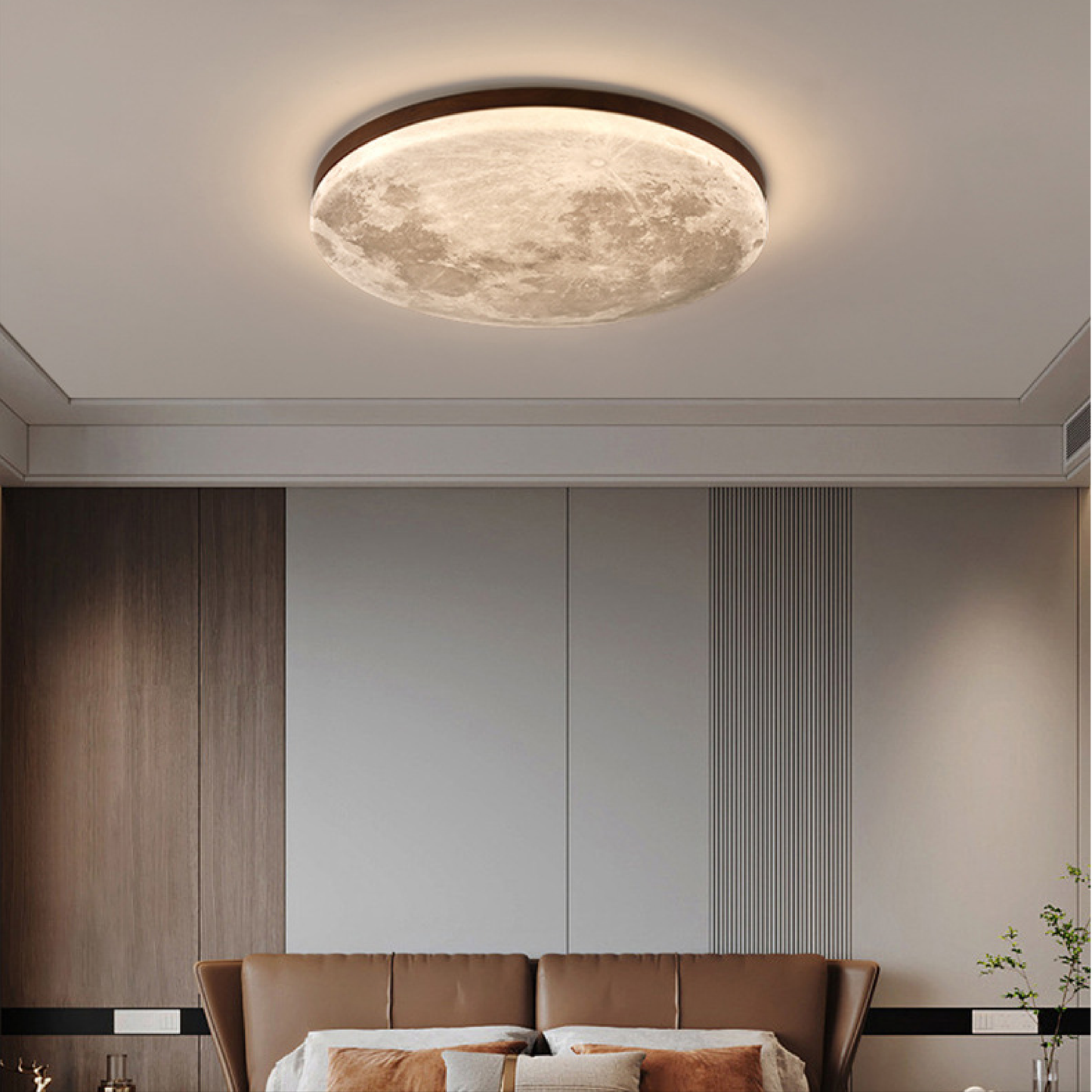 Lampe de Plafond Lune Dimmable | Ambiance Chaleureuse et Éclatante