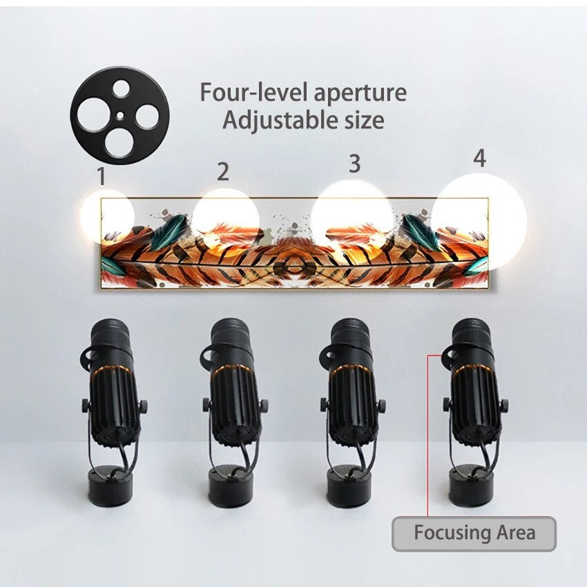 Projecteur LED Ajustable pour Éclairage | Économie d'Énergie et Ambiance Moderne