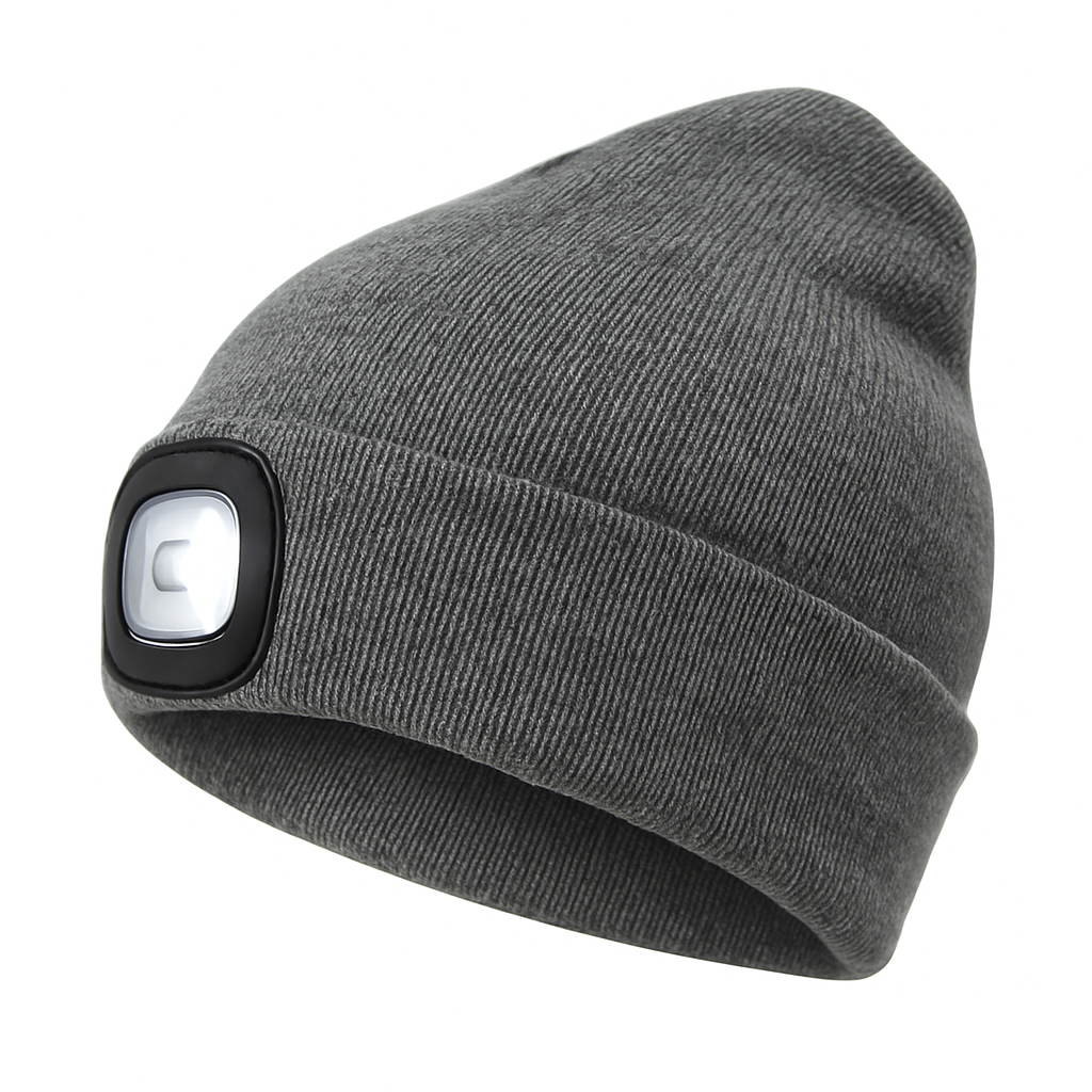 Bonnet LED Rechargeable pour Activités Extérieures | Chaud, Pratique et Confortable