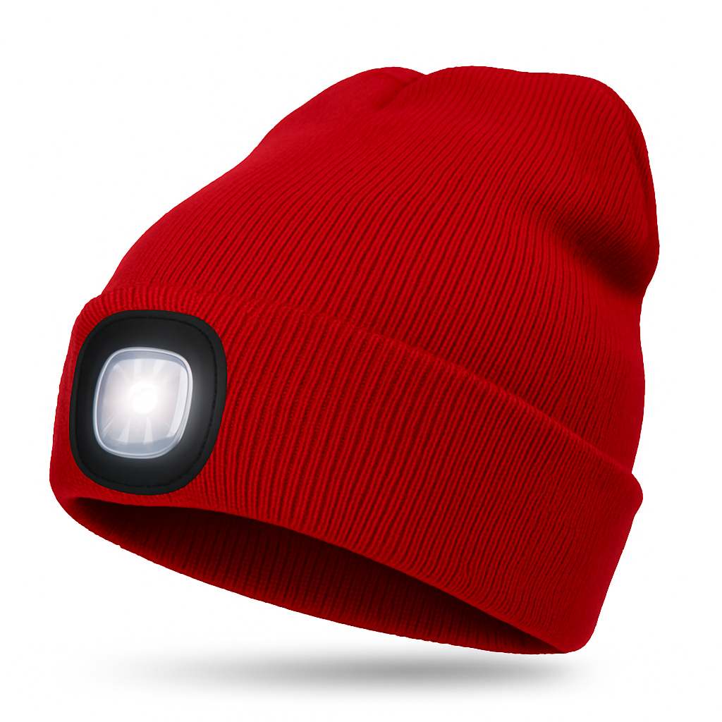 Bonnet LED Rechargeable pour Activités Extérieures | Chaud, Pratique et Confortable