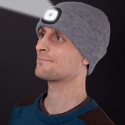 Bonnet LED Rechargeable pour Activités Extérieures | Chaud, Pratique et Confortable
