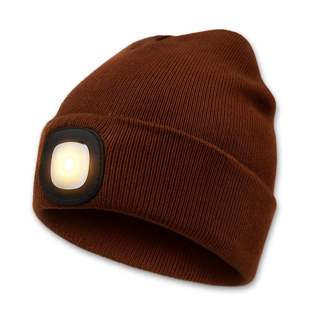 Bonnet LED Rechargeable pour Activités Extérieures | Chaud, Pratique et Confortable