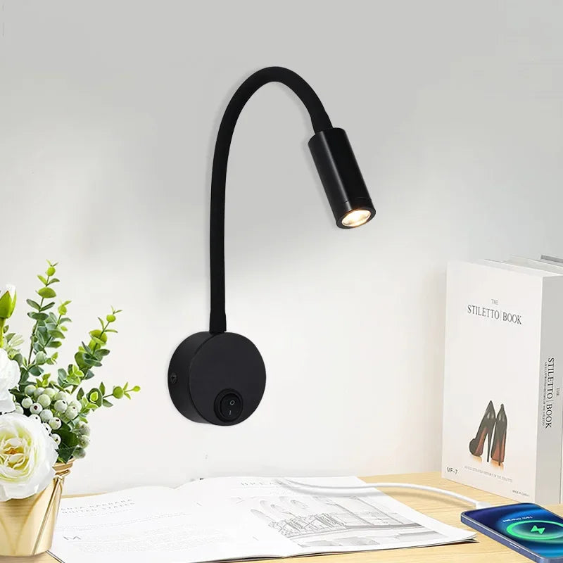 Applique Murale LED Ajustable | Éclairage Ciblé pour Lecture et Bureau