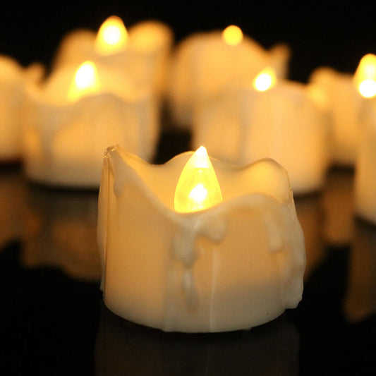 Porte-bougies LED sans Flamme | Ambiance Sûre et Chaleureuse