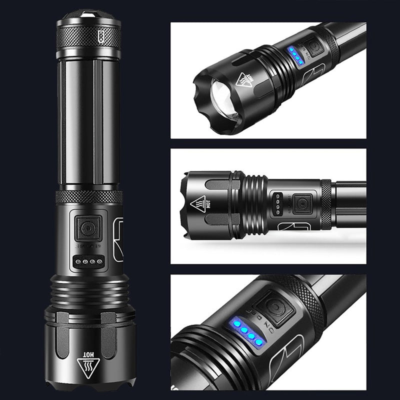 Lampe de Poche Militaire Ultra-Brillante | Haute Luminosité et Construction Durable