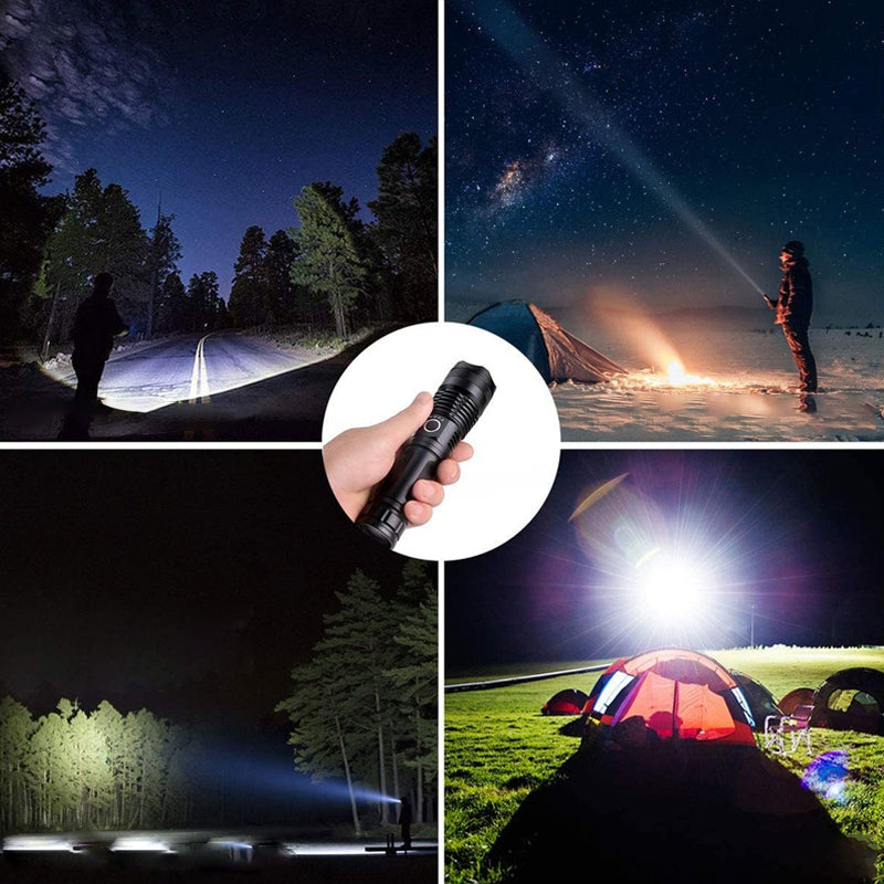 Lampe de Poche Militaire Ultra-Brillante | Haute Luminosité et Construction Durable