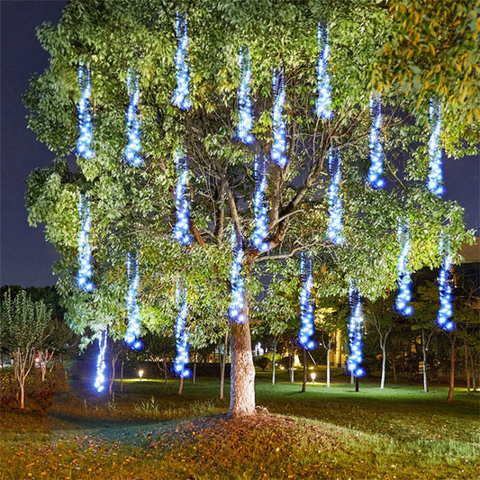 Guirlande LED Pluie de Météores | Ambiance Magique pour Extérieur