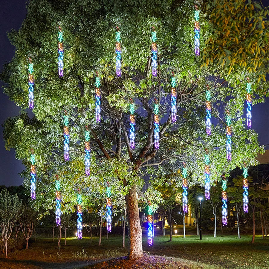Guirlande LED Pluie de Météores | Ambiance Magique pour Extérieur