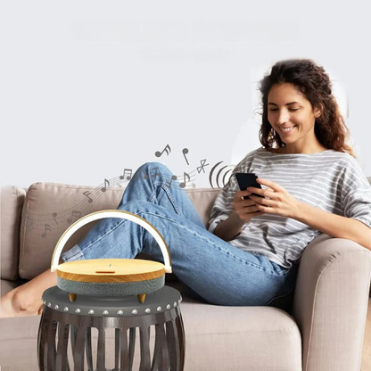 Lampe de Table Multifonctionnelle | Chargeur Sans Fil et Haut-Parleur Bluetooth