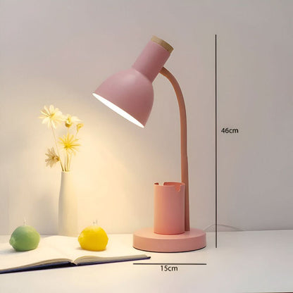 Lampe de Bureau LED Moderne | Support à Stylo et Trois Modes de Couleur