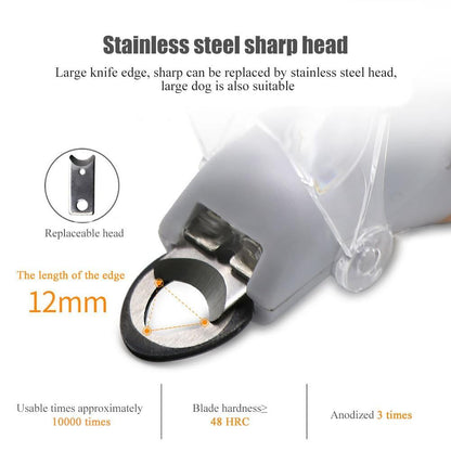 Coupe-ongles Précis pour Animaux | Éclairage LED et Lentille 5x