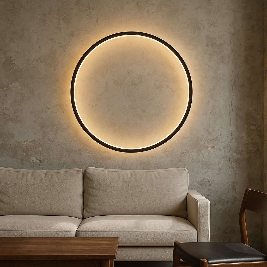 Applique Murale Anneau Moderne | Éclairage Atmosphérique et Élégant