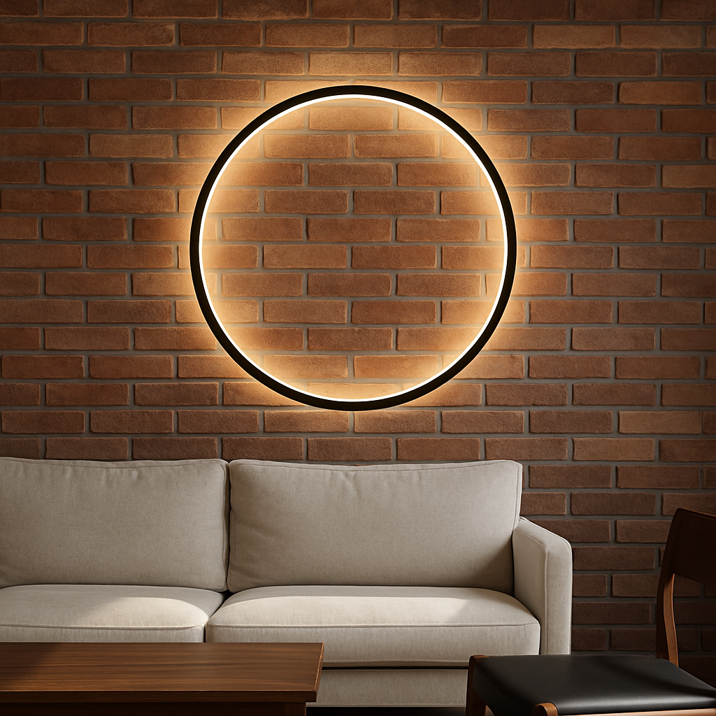 Applique Murale Anneau Moderne | Éclairage Atmosphérique et Élégant