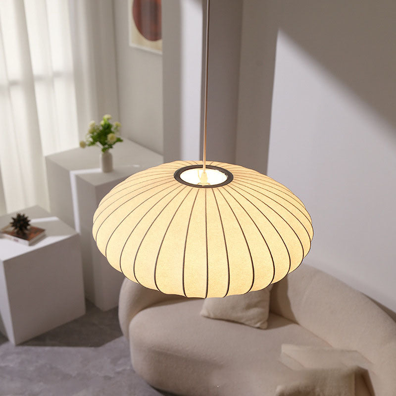 Lampe Suspendue en Soie Italienne | Design Élégant et Ambiance Chaleureuse