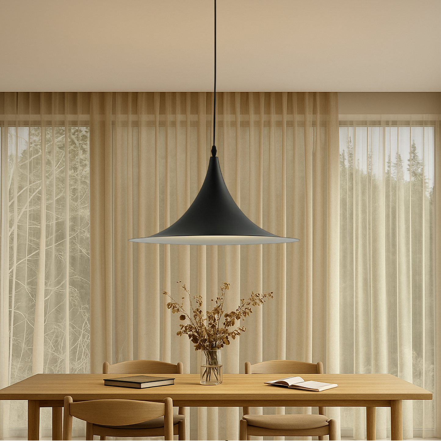 Lampe Suspendue Scandinave en Soucoupe | Éclairage Élégant et Contemporain